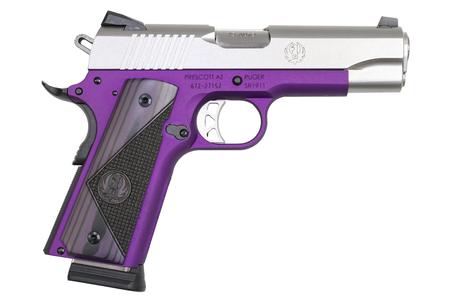 RUGER SR1911 Commander 45 ACP 9-Round Semi-Auto Pistol with Purple Frame