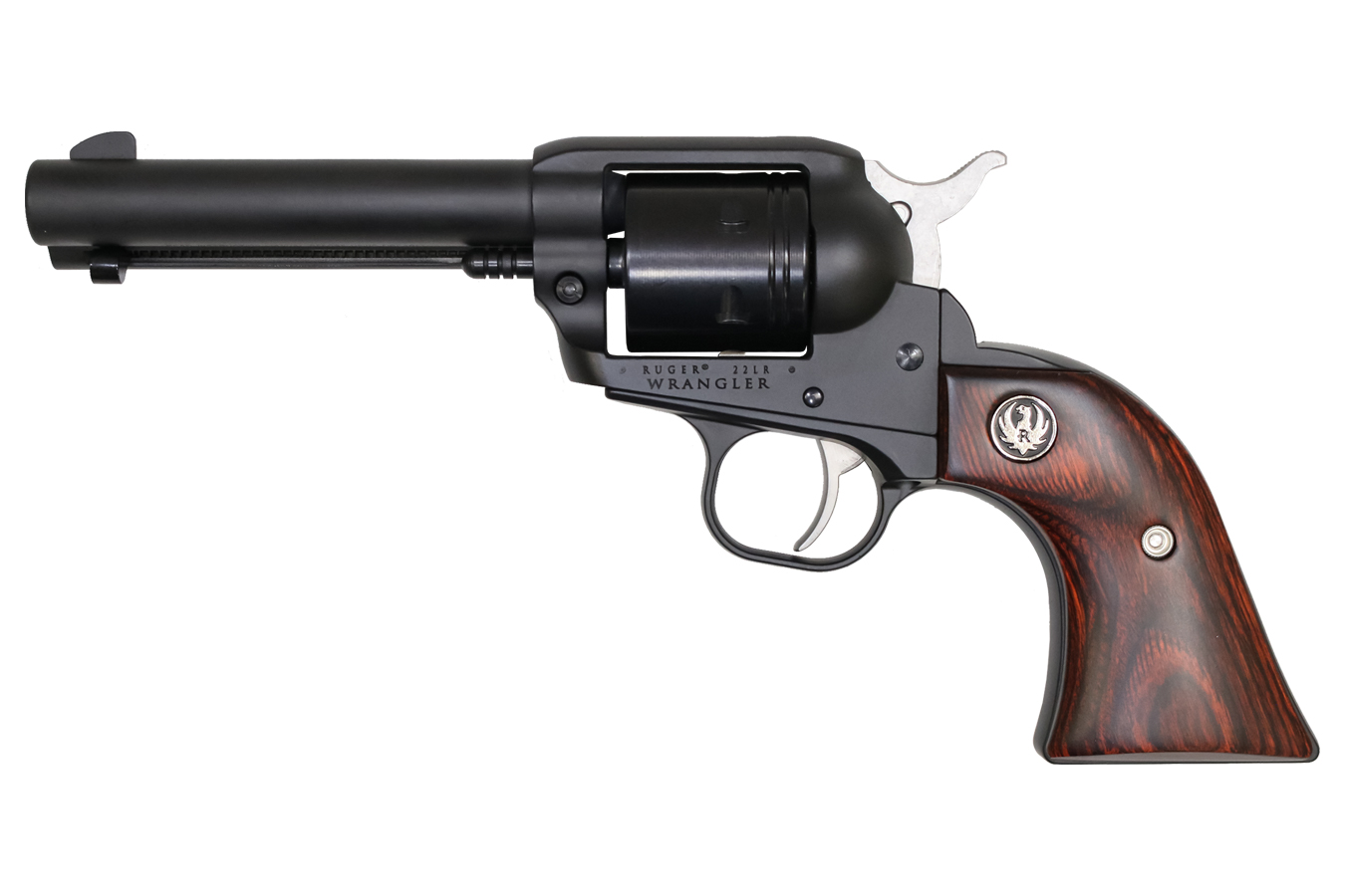 RUGER WRANGLER BLACK WITH WOOD GRIPS