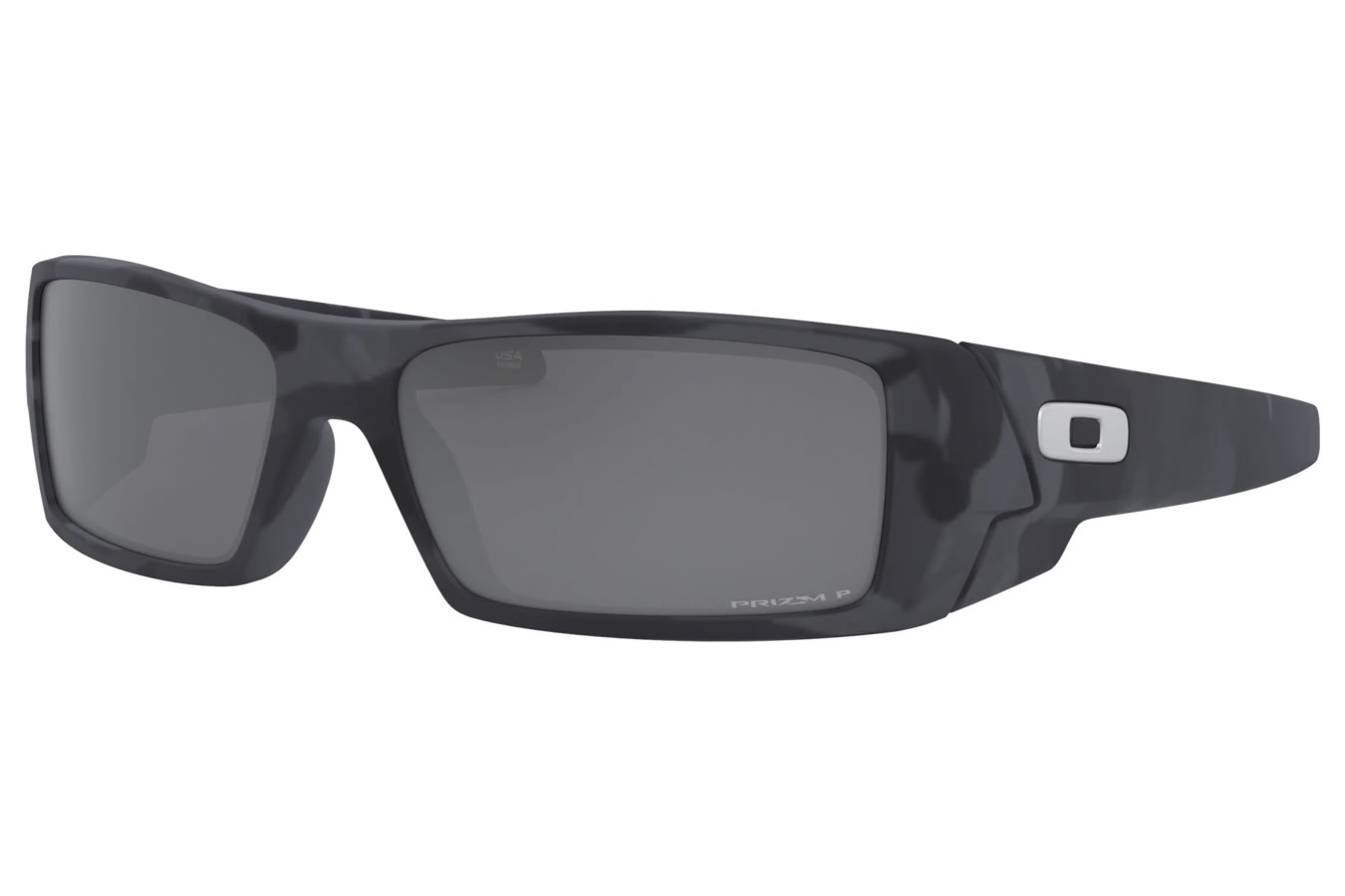 OAKLEY GASCAN WITH MATTE BLACK CAMO FRAME AND PRIZM BLACK POLARIZED LENSES