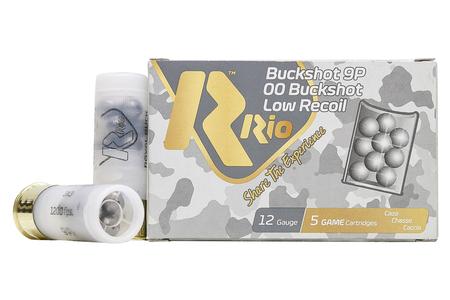 RIO 12 Gauge 2-3/4 in 00 Buckshot 9 Pellet Low Recoil 5/Box