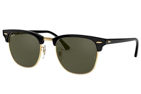 RAY BAN Clubmaster Classics with Black Frame and Green Lenses