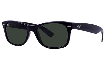 NEW WAYFARER CLASSICS WITH GLOSS BLACK FRAME AND GREEN POLARIZED LENSES