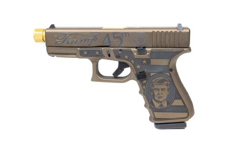 GLOCK 19 Gen4 9mm Donald Trump Keep America Great Edition Pistol with Threaded Barrel (Made in USA)