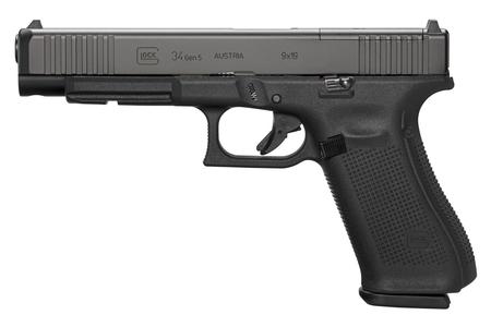 GLOCK 34 MOS Gen 5 9mm Full-Size Pistol with Front Serrations (10-Round Model)