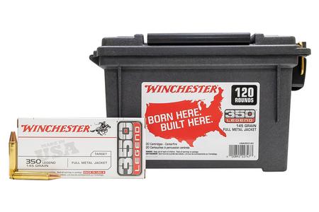 WINCHESTER AMMO 350 Legend 145 gr FMJ USA 120 Rounds in Ammo Can