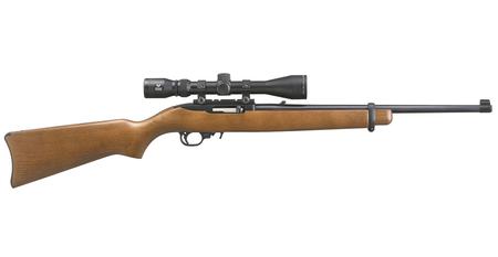 RUGER 10/22 22LR Rimfire Carbine with Hardwood Stock and Viridian EON 3-9x40mm Riflesc