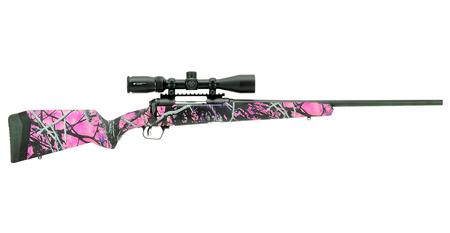 SAVAGE 110 Apex Hunter XP 308 Win Bolt-Action Rifle with Muddy Girl Camo Stock and Vortex Crossfire II 3-9x40mm Riflescope