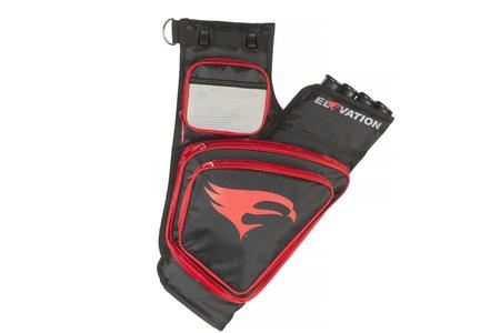 TRANSITION 4-TUBE HIP QUIVER - BLACK/ RED RH  