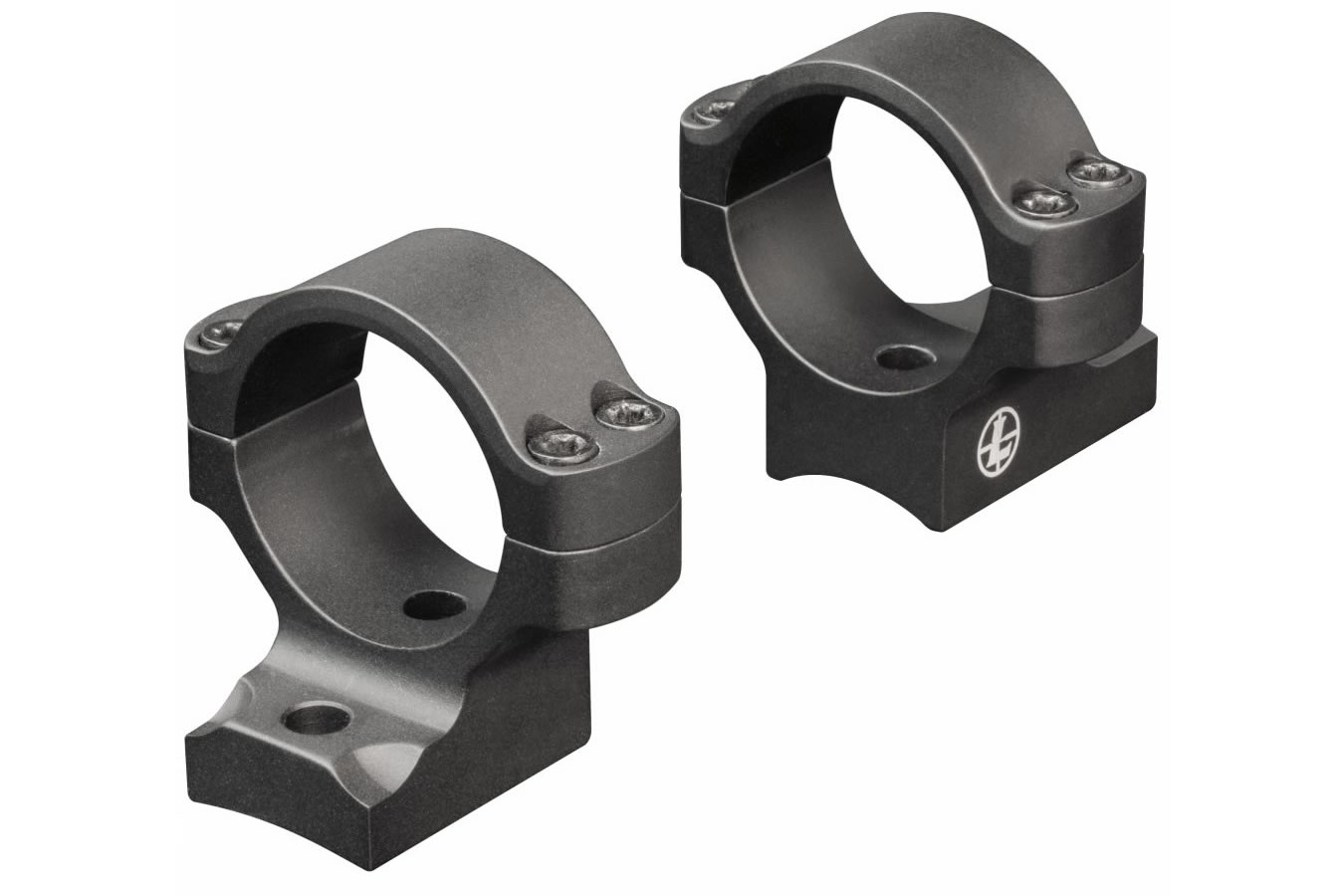 Leupold BackCountry Ring Mount Matte Black Aluminum 30mm Tube Medium Rings