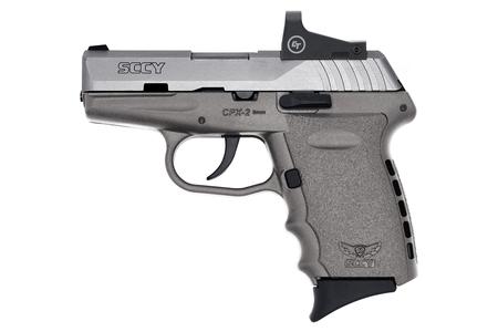 SCCY CPX-2 9mm Pistol with with Gray Frame/Stainless Slide and Red Dot