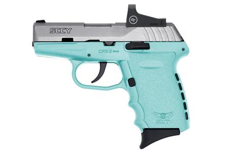 CPX-2 9MM PISTOL WITH BLUE FRAME/STAINLESS SLIDE AND CRIMSON TRACE RED DOT