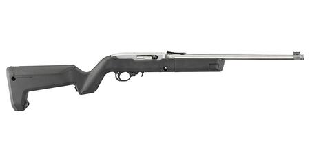 RUGER 10/22 Takedown 22 LR Autoloading Rifle with Stainless Barrel and Black Magpul X-