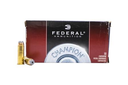 FEDERAL AMMUNITION 44 Rem Mag 240 gr JHP American Eagle Police Trade Ammo 50/Box