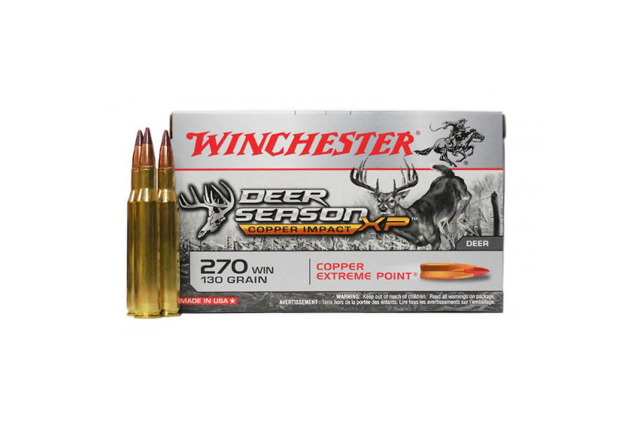 Winchester 270 WSM 130 gr Copper Extreme Point Deer Season XP 20/Box