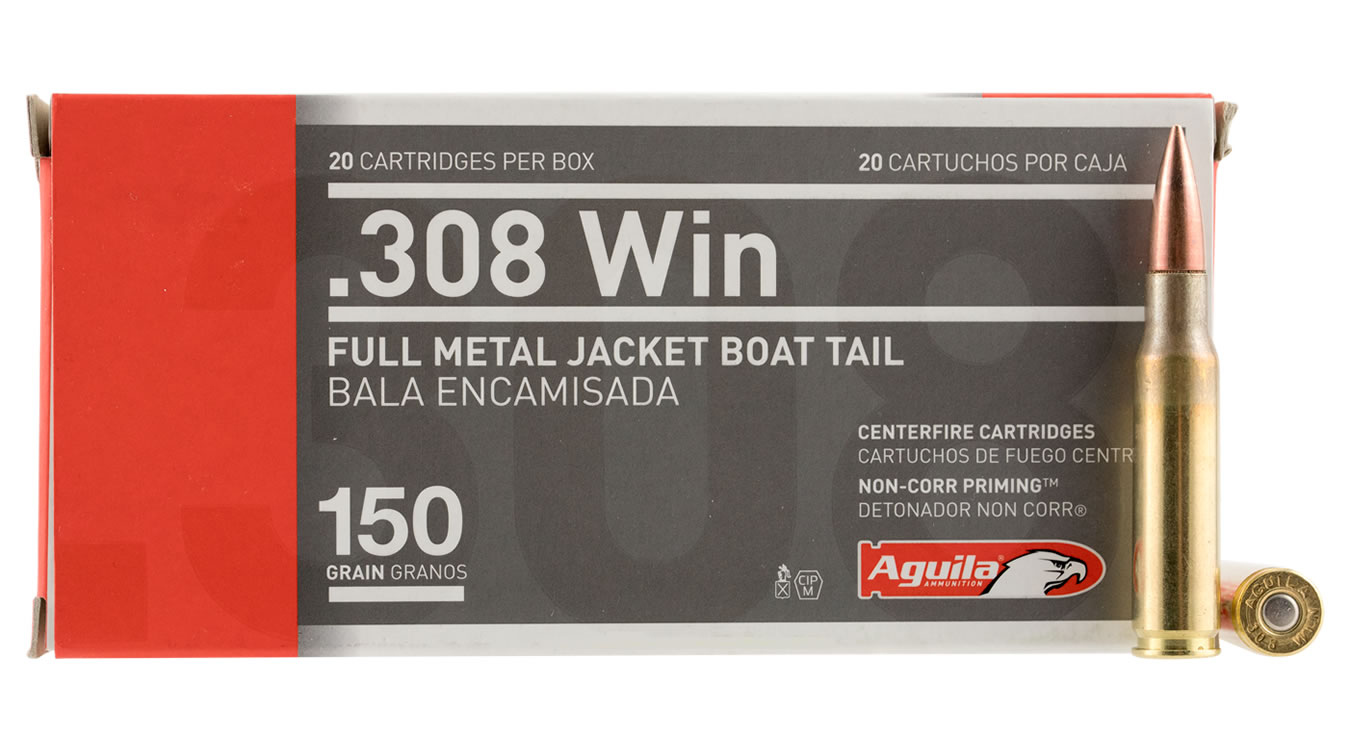 AGUILA 308 WIN 150 GR FMJBT 20/BOX