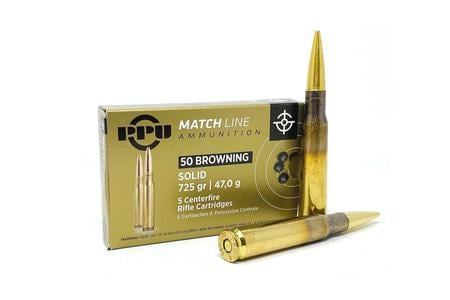 50 BMG 725 GR FMJ MATCH LINE 5/BOX