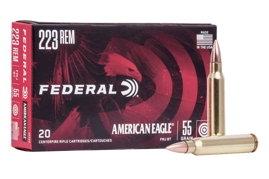 FEDERAL AMMUNITION 223 REM 55 GR FMJ BOAT-TAIL 500 ROUND CASE