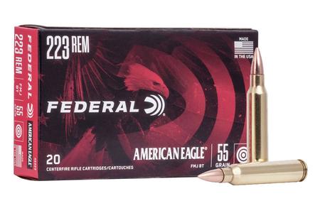 223 REM 55 GR FMJ BOAT-TAIL 500 ROUND CASE