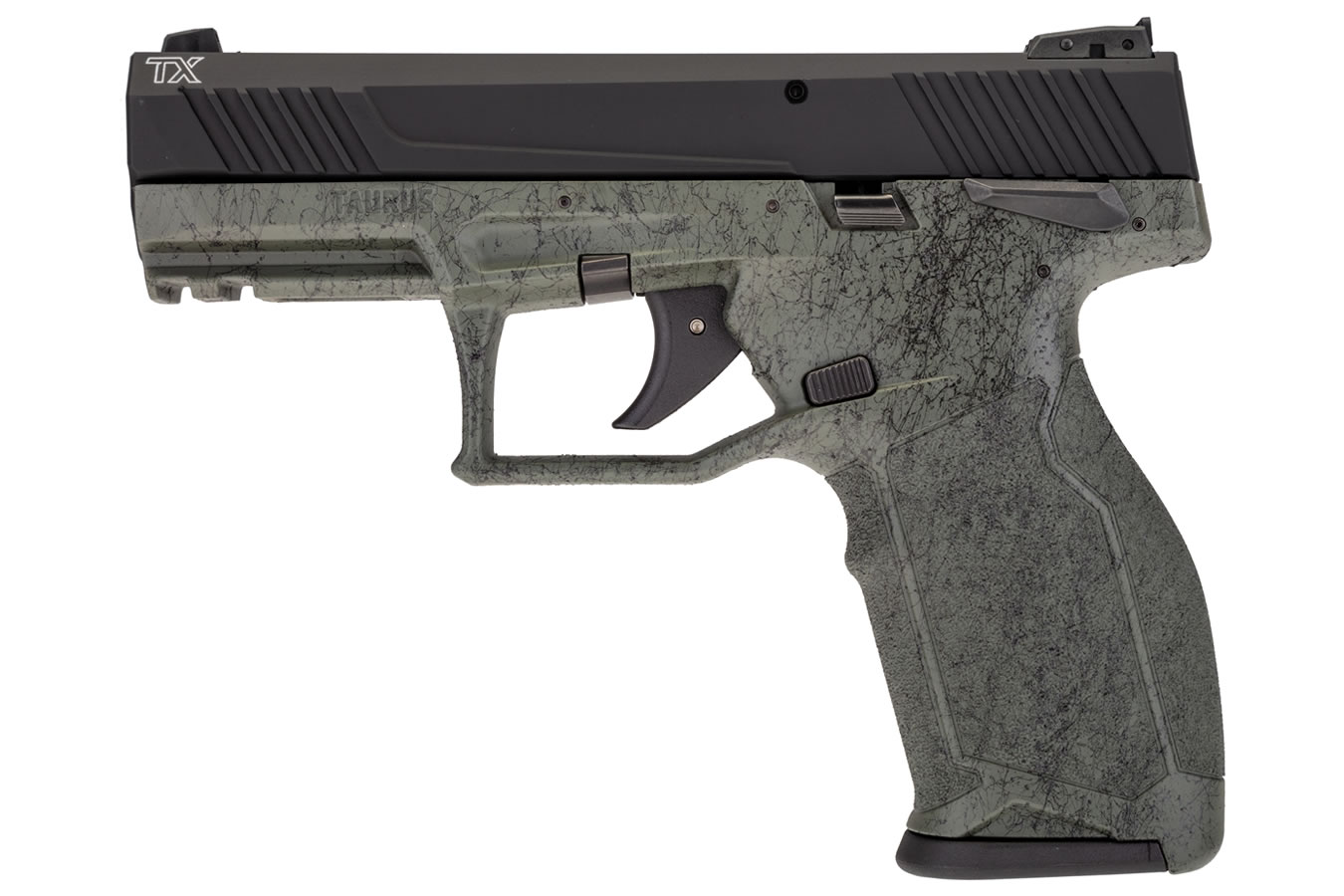 TAURUS TX22 22LR BLACK/GREENSPLATTER