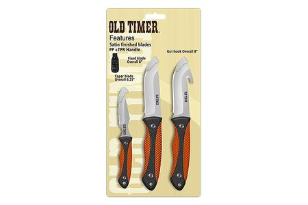 BTI LLC Old Timer 3 Piece TPE Kit, Blaze Orange/Black