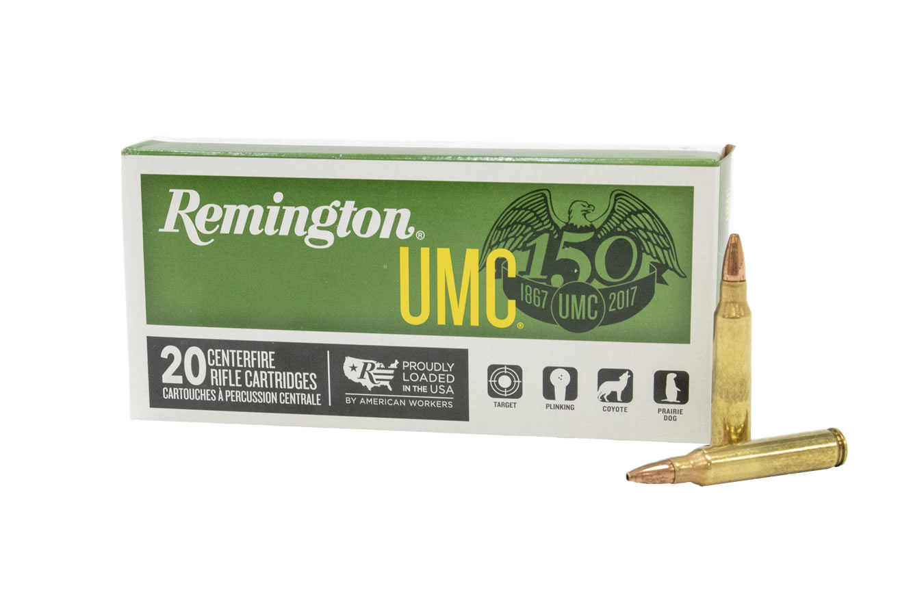 REMINGTON 223 REM 45 GR JHP UMC 20/BOX