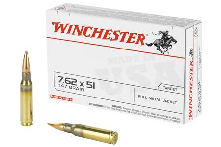 WINCHESTER AMMO 7.62x51mm NATO 147 gr FMJ 20/Box