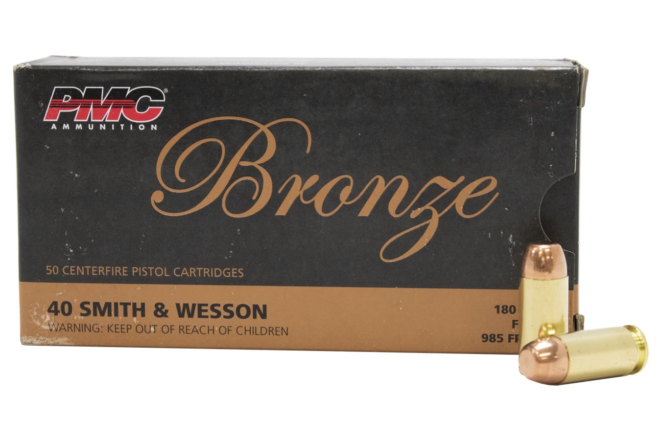 PMC 40SW 180 GR FMJ-FP BRONZE 50/BOX