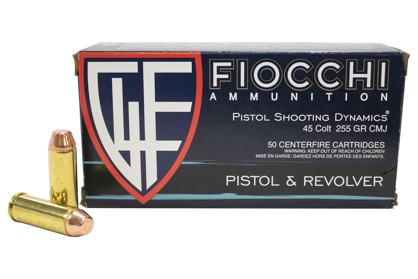 FIOCCHI TRAINING DYNAMICS 45 COLT (LC) 225 GR COMPLETE METAL JACKET