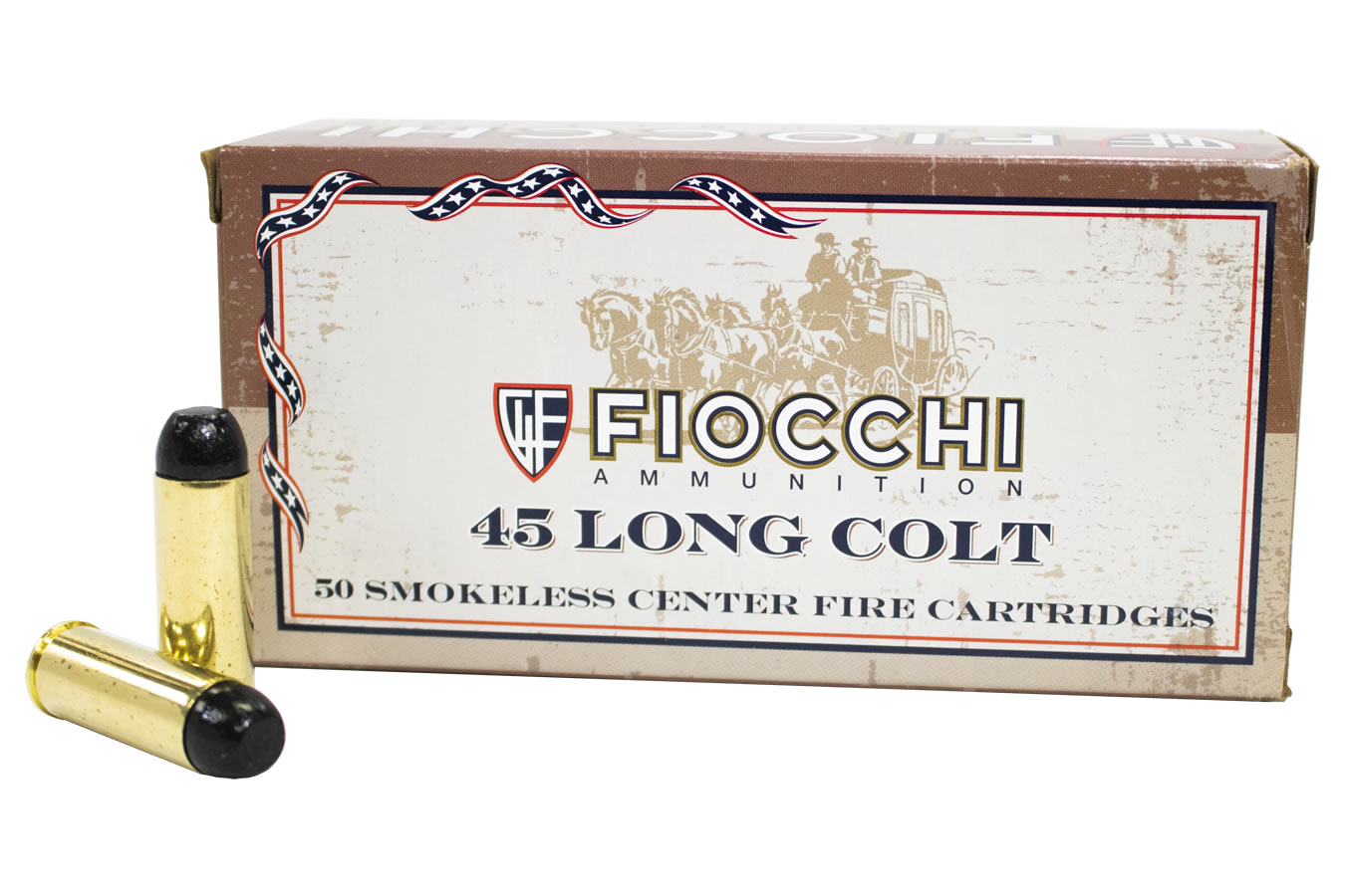 FIOCCHI 45 COLT 250 GR LRN FP 50/BOX