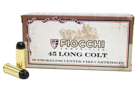 FIOCCHI 45 Colt 250 gr Lead Round Nose Flat Point 50/Box