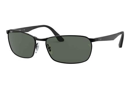 RAY BAN RB3534 with Black Metal Frame and Green Classic G-15 Lenses