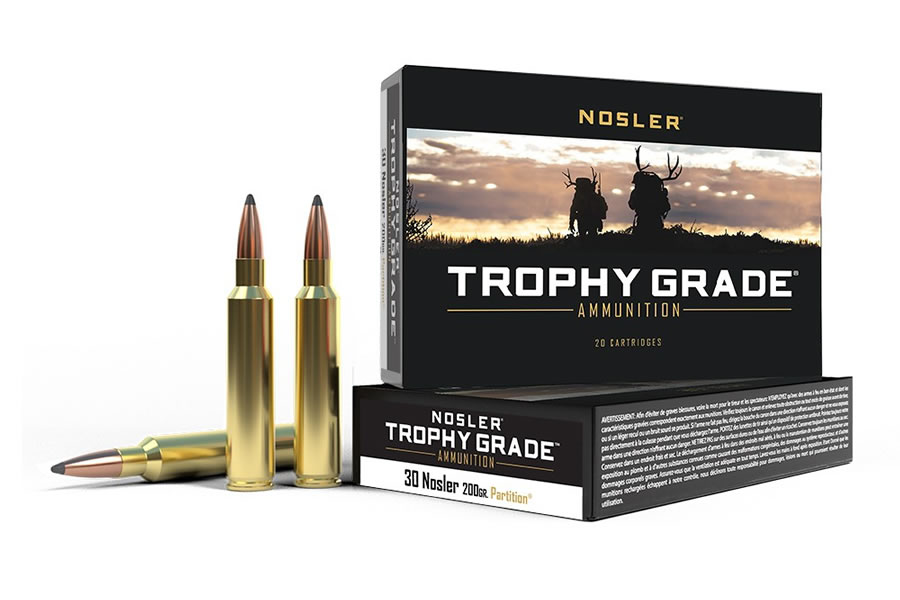 NOSLER 30 NOSLER 200 GR PARTITION TROPHY GRADE AMMO 20/BOX