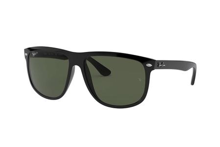 RB4147 WITH GLOSS BLACK FRAME AND CLASSIC G-15 GREEN LENSES