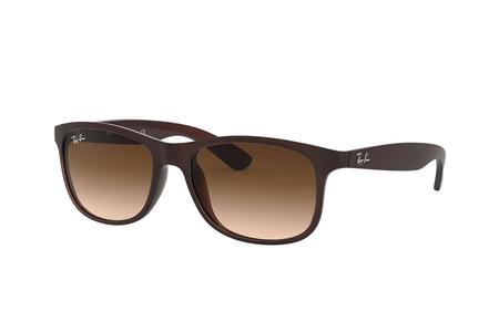 ANDY WITH MATTE BROWN FRAME AND BROWN GRADIENT LENSES