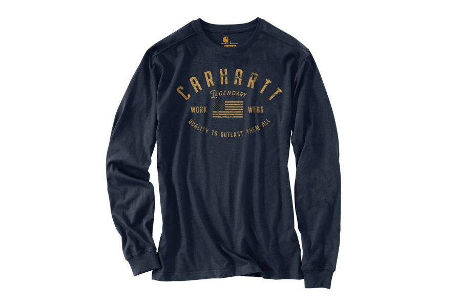 Carhartt Midweight Legendary Graphic Long Sleeve T-Shirt Relaxed Fit ...