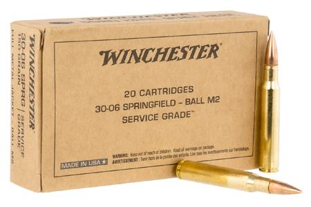 WINCHESTER AMMO 30-06 Springfield 150 gr FMJ Service Grade 20/Box