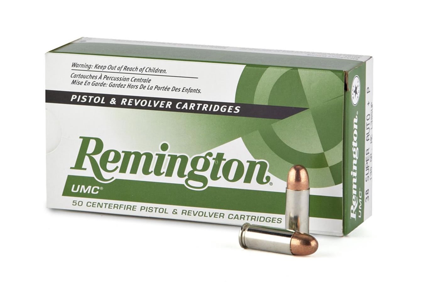 REMINGTON 38 SUPER +P 130 GR FMJ UMC 50/BOX