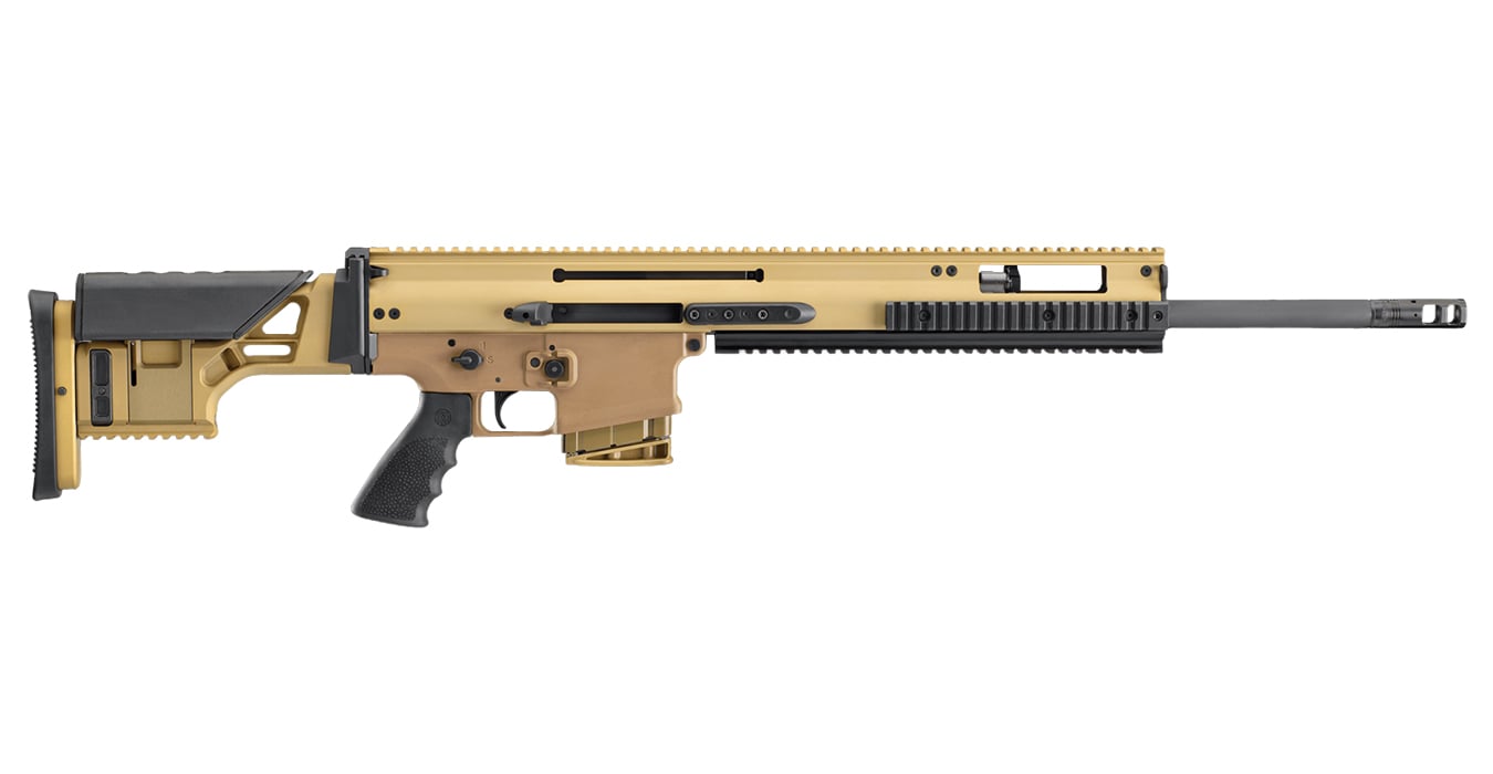 FNH FN 38100545 SCAR 20S 7.62X51MM NATO 20` 10+1 FDE BLACK ADJ STK HOGUE GRIP