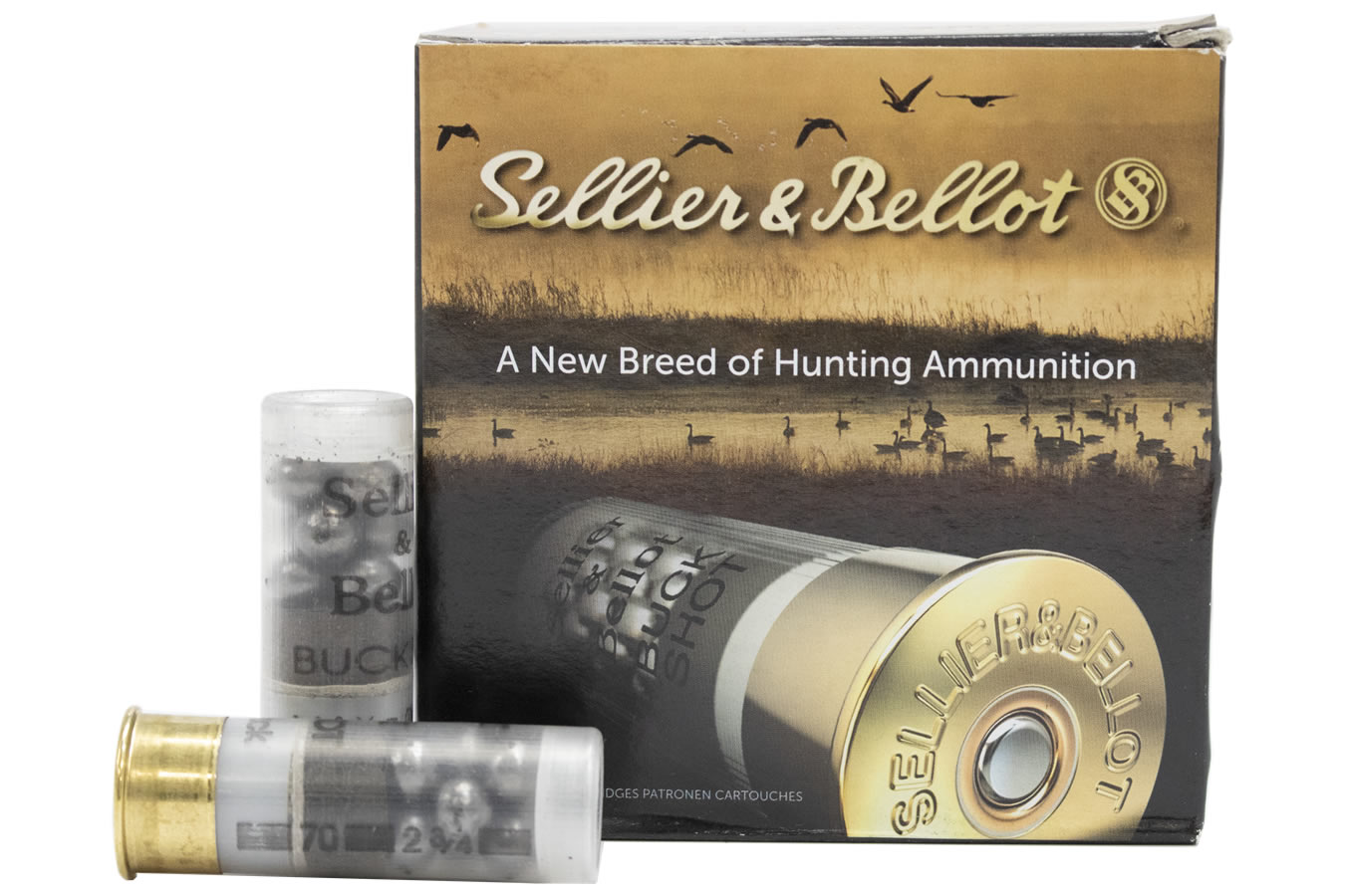 SELLIER AND BELLOT 12 GAUGE 2-3/4 IN 9 PELLET 00 BUCK 25/BOX