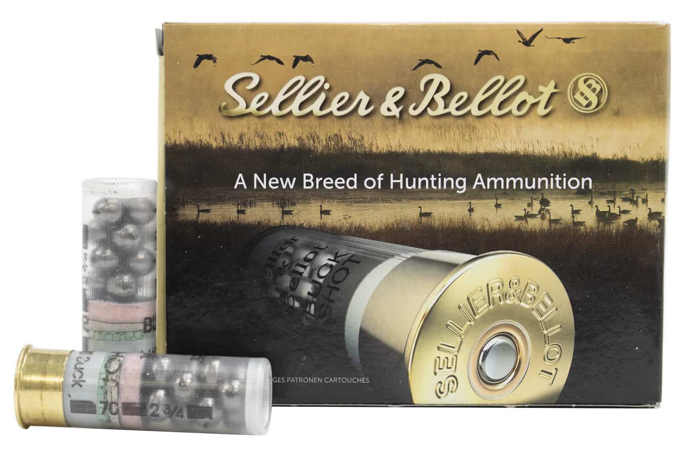 SELLIER AND BELLOT 12 GA 2-3/4 12PELLETS 00 BUCK SHOT 10/BOX