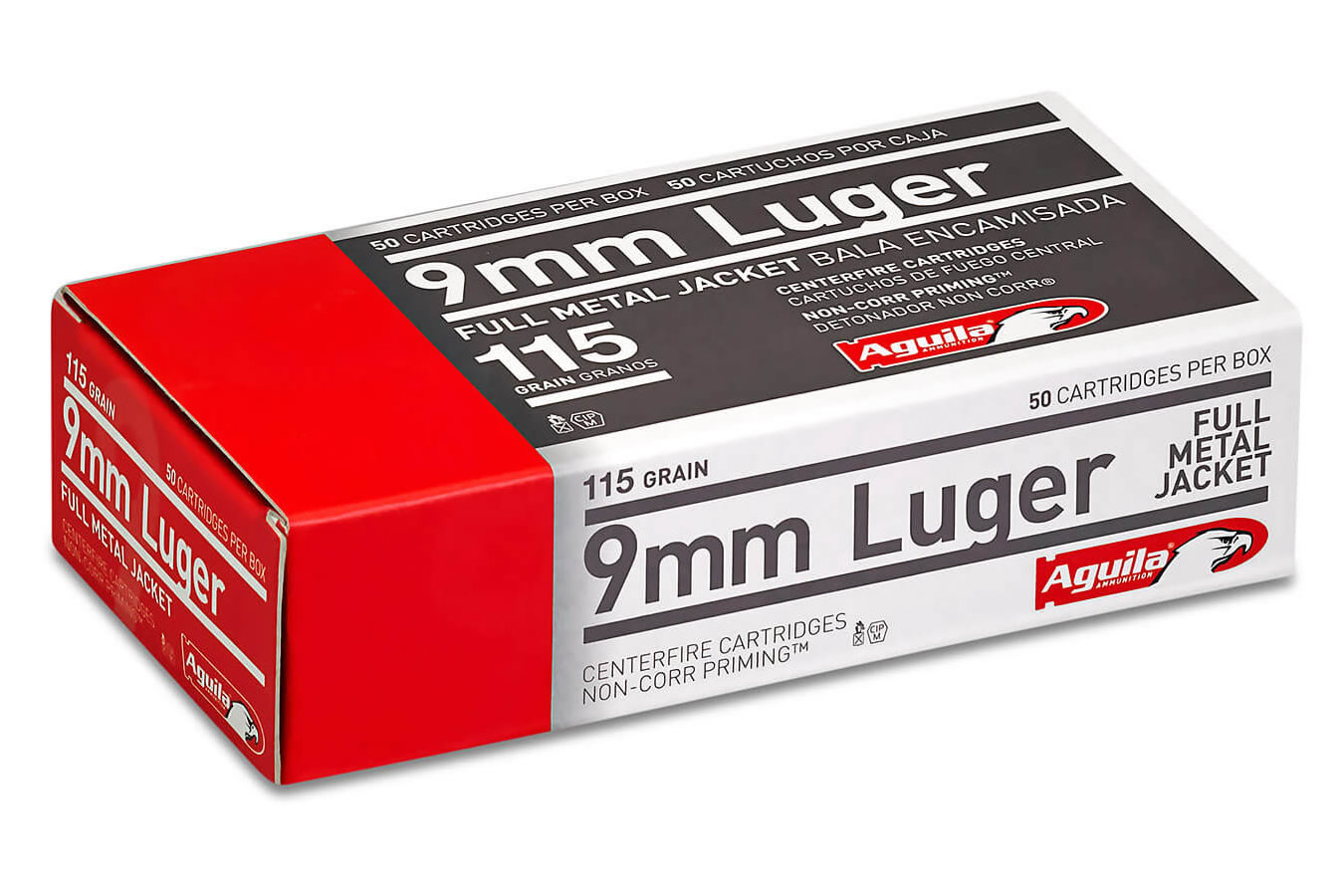 Aguila 9mm 115 gr FMJ 50/Box