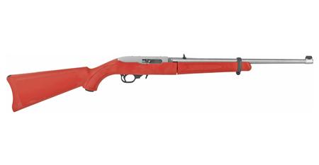 RUGER 10/22 Takedown 22 LR Autoloading Rifle with Red Stock and Stainless Barrel