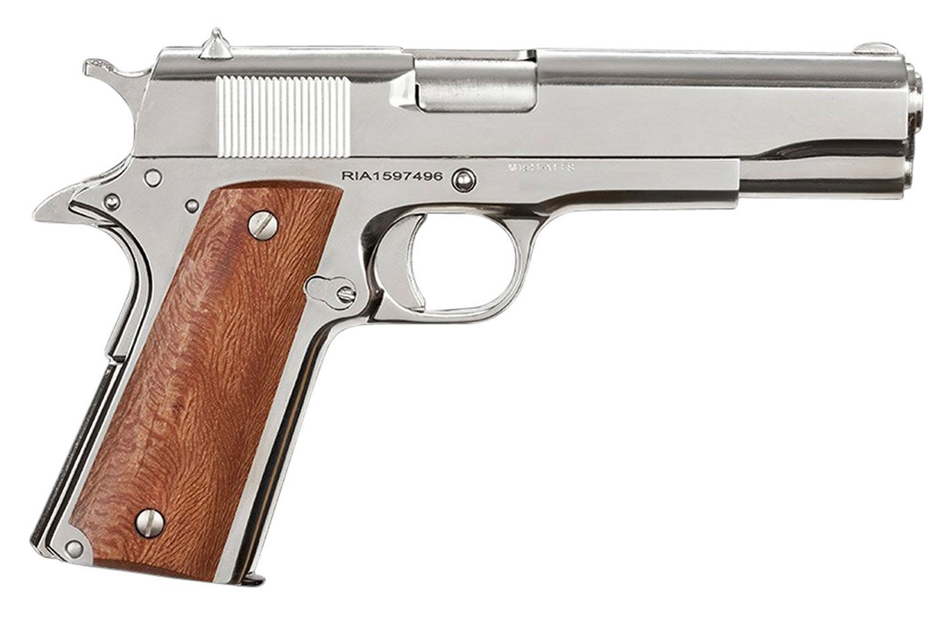 ROCK ISLAND ARMORY 1911 GI STANDARD 38 SUPER NICKEL PLATED PISTOL