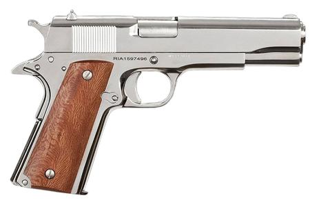 ROCK ISLAND ARMORY 1911 GI Standard FS 38 Super Full Size Pistol with High Polish Nickel Finish