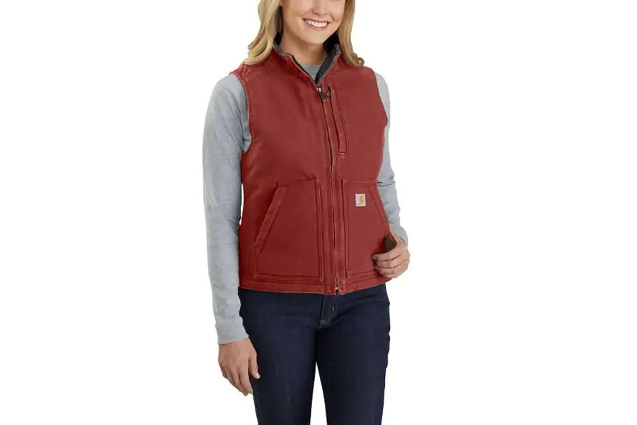 Carhartt Washed Duck Sherpa Lined Vest Vance Outdoors