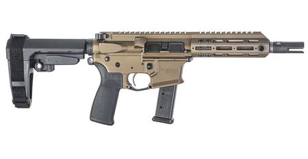 CHRISTENSEN ARMS CA9MM 9mm AR-Style Pistol with SBA3 Pistol Brace and Burnt Bronze Cerakote Finish