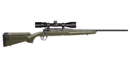 SAVAGE AXIS II XP 243 Win Rifle with Vortex 3-9x40mm Crossfire II Scope and Green Stock