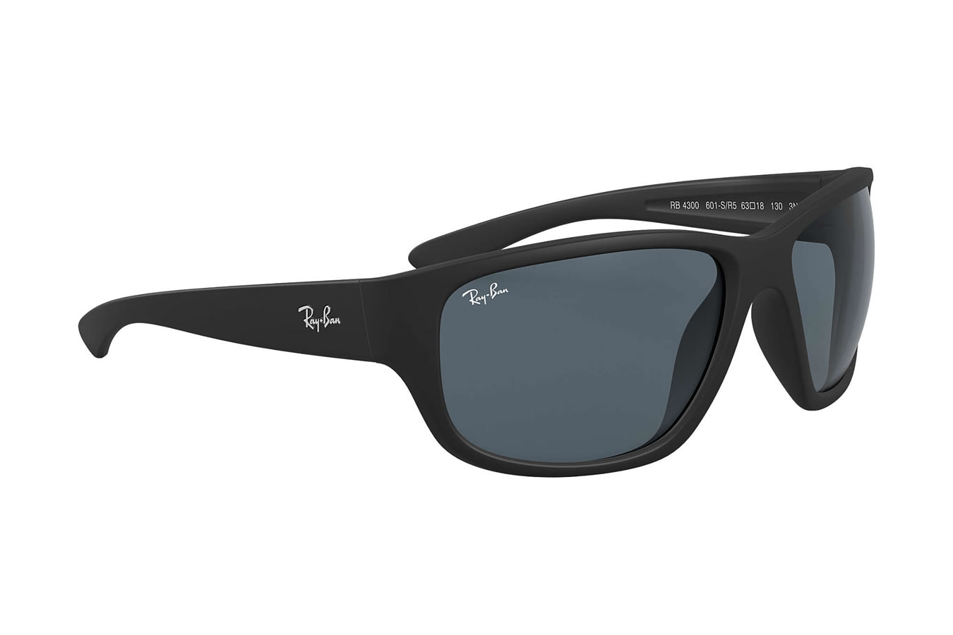 Ray-Ban RB4300 with Matte Black and Blue/Grey Classic Lenses ...
