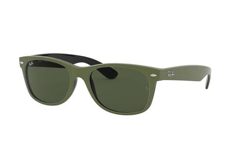 WAYFARER BICOLOR MILITARY GREEN FRAME WITH GREEN LENSES