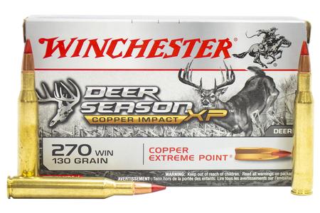 Winchester 270 WIN 130 gr Copper Extreme Point Deer Season XP 20/Box